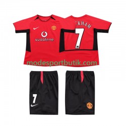 Manchester United Matchtröja BECKHAM 7 Retro Hemma 2002 2004 Kortärmad ,Fotbollsställ Barn