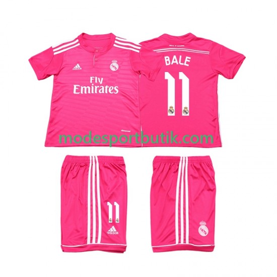 Real Madrid Matchtröja Bale 11 2014 2015 Retro Borta Kortärmad ,Fotbollsställ Barn