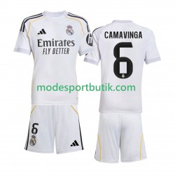 Real Madrid Matchtröja Camavinga 6 Hemma 2025-2026 Kortärmad ,Fotbollsställ Barn