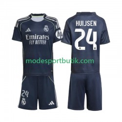 Real Madrid Matchtröja Huijsen 24 Borta 2025-2026 Kortärmad ,Fotbollsställ Barn