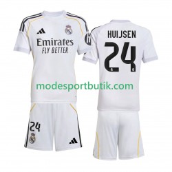 Real Madrid Matchtröja Huijsen 24 Hemma 2025-2026 Kortärmad ,Fotbollsställ Barn