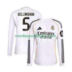 Real Madrid Matchtröja Jude Bellingham 5 Hemma 2025-2026 Långärmad ,Herr