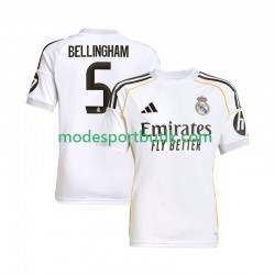Real Madrid Matchtröja Jude Bellingham 5 Hemma 2025-2026 Kortärmad ,Herr