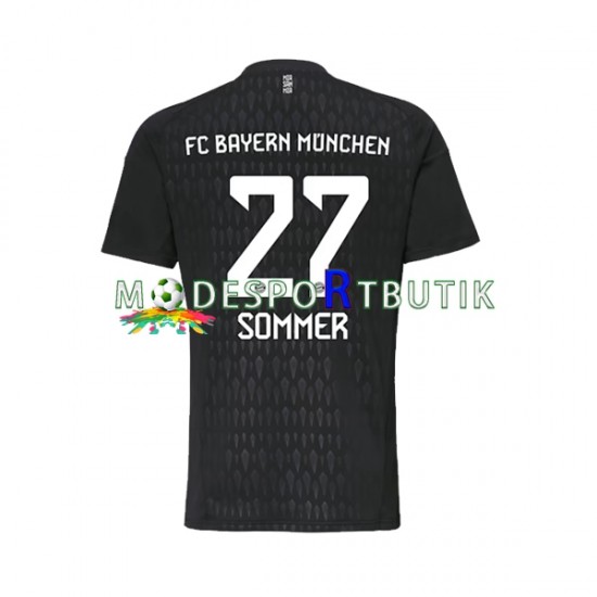 FC Bayern München Matchtröja Yann Sommer 27 Målvakt Hemma 2023-2024 Kortärmad ,Herr