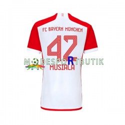 FC Bayern München Matchtröja Jamal Musiala 42 Hemma 2023-2024 Kortärmad ,Herr