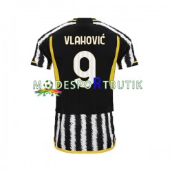Juventus Matchtröja Vlahovic 9 Hemma 2023-2024 Kortärmad ,Herr