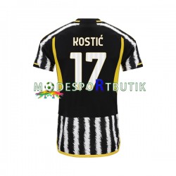 Juventus Matchtröja Filip Kostic 17 Hemma 2023-2024 Kortärmad ,Herr