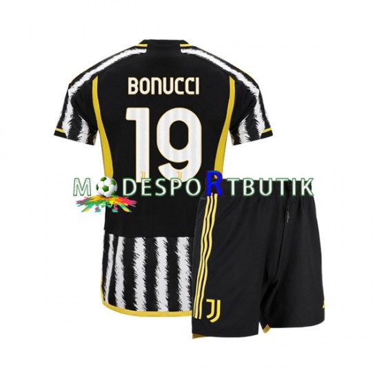 Juventus Matchtröja Leonardo Bonucci 19 Hemma 2023-2024 Kortärmad ,Fotbollsställ Barn