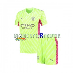 Manchester City Matchtröja Målvakt Tredje 2023-2024 Kortärmad ,Fotbollsställ Barn
