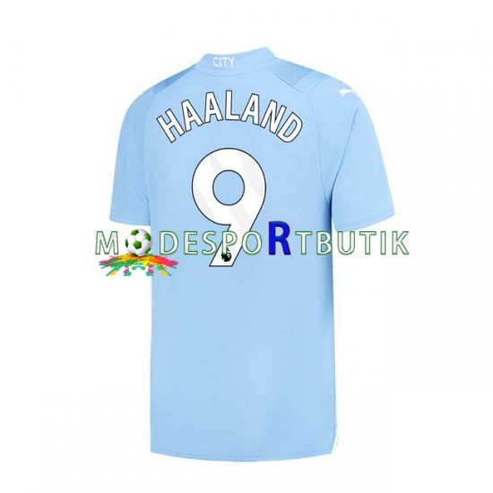 Manchester City Matchtröja Haaland 9 Hemma 2023-2024 Kortärmad ,Herr