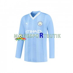 Manchester City Matchtröja Hemma 2023-2024 Långärmad ,Herr