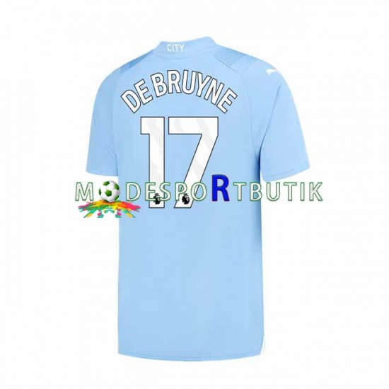 Manchester City Matchtröja Kevin De Bruyne 17 Hemma 2023-2024 Kortärmad ,Herr