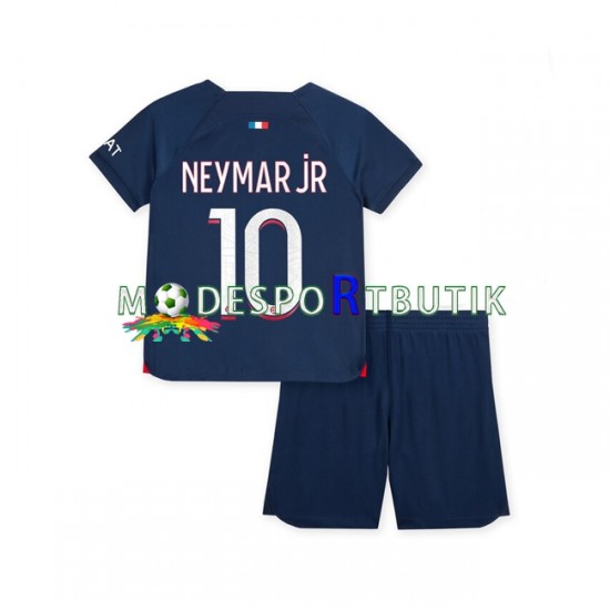 Paris Saint-Germain Matchtröja Neymar Jr 10 Hemma 2023-2024 Kortärmad ,Fotbollsställ Barn