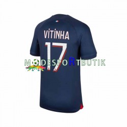Paris Saint-Germain Matchtröja Vitinha 17 Hemma 2023-2024 Kortärmad ,Herr