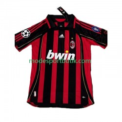 AC Milan Matchtröja KAKA 8 2007 Retro Hemma 2006 Kortärmad ,Herr
