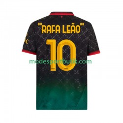 AC Milan Matchtröja RAFA LEAO 10 Fjärde 2024-2025 Kortärmad ,Herr