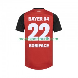 Bayer 04 Leverkusen Matchtröja Victor Boniface 22 Hemma 2024-2025 Kortärmad ,Herr