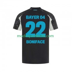 Bayer 04 Leverkusen Matchtröja Victor Boniface 22 Tredje 2024-2025 Kortärmad ,Herr