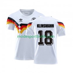 Tyskland Matchtröja Klinsmann 18 1990 Retro Hemma Kortärmad ,Herr