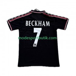 Manchester United Matchtröja Beckham 7 Retro Tredje 1998 1999 Kortärmad ,Herr