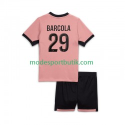Paris Saint-Germain Matchtröja Bradley Barcola 29 Tredje 2024-2025 Kortärmad ,Fotbollsställ Barn