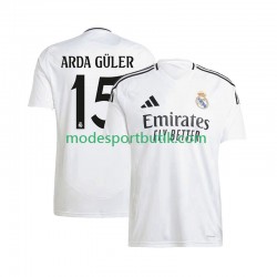 Real Madrid Matchtröja ARDA GuLER 15 Hemma 2024-2025 Kortärmad ,Herr