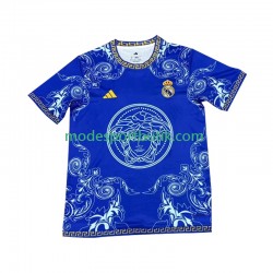 Real Madrid Matchtröja Versace Edition Blå Hemma 2024-2025 Kortärmad ,Herr