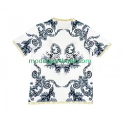 Real Madrid Matchtröja Versace Edition Vit Hemma 2024-2025 Kortärmad ,Herr