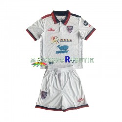 Cagliari Matchtröja Borta 2023-2024 Kortärmad ,Fotbollsställ Barn