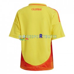 Colombia Matchtröja Hemma Copa America 2024 Kortärmad ,Fotbollsställ Barn