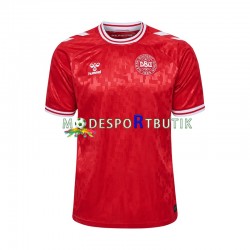 Danmark Matchtröja Hemma Euro 2024 Kortärmad ,Herr