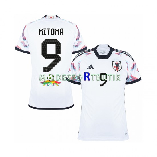 Japan Matchtröja MITOMA 9 Borta VM 2022 Kortärmad ,Herr