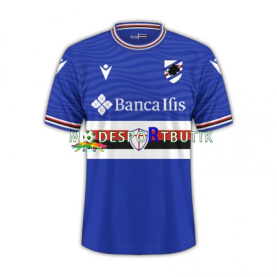 Sampdoria Matchtröja Hemma 2023-2024 Kortärmad ,Herr