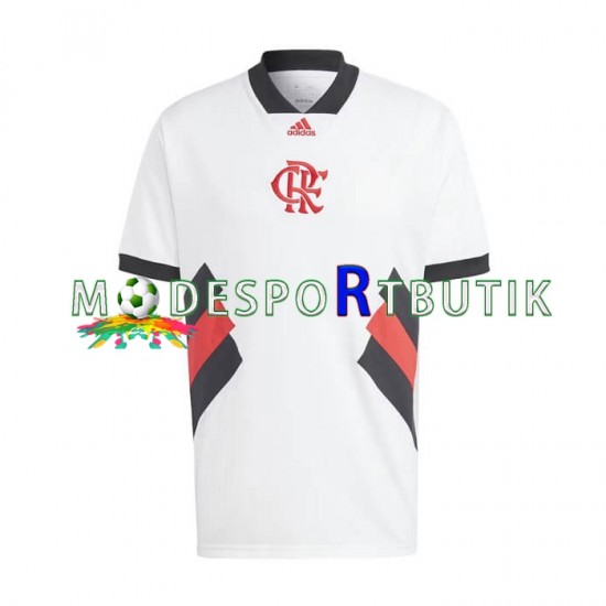 CR Flamengo Matchtröja Icon Retro Hemma 2022-23 Kortärmad ,Herr