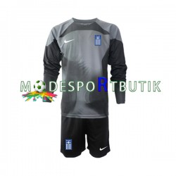 Grekland Matchtröja Målvakt Borta 2022-23 Långärmad ,Fotbollsställ Barn