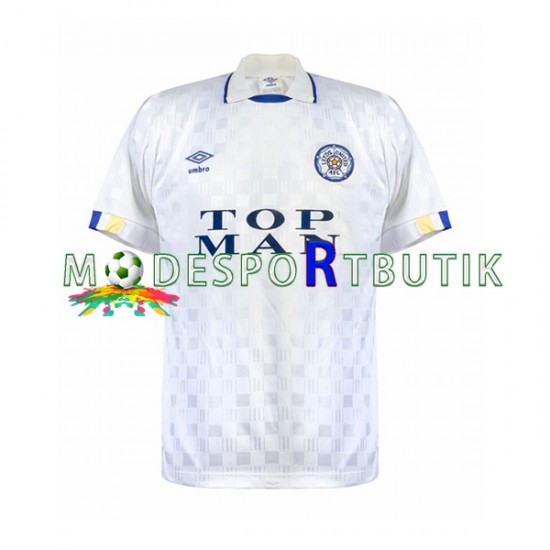 Leeds United Matchtröja Retro Hemma 1989-1990 Kortärmad ,Herr