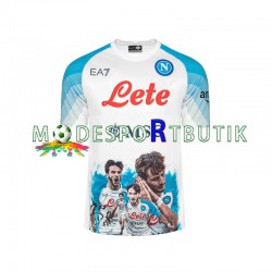 SSC Napoli Matchtröja Face Game Kvaratskhelia 77 Hemma 2022-23 Kortärmad ,Herr