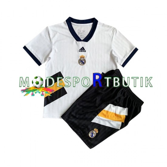 Real Madrid Matchtröja Icon Retro Hemma 2022-23 Kortärmad ,Fotbollsställ Barn