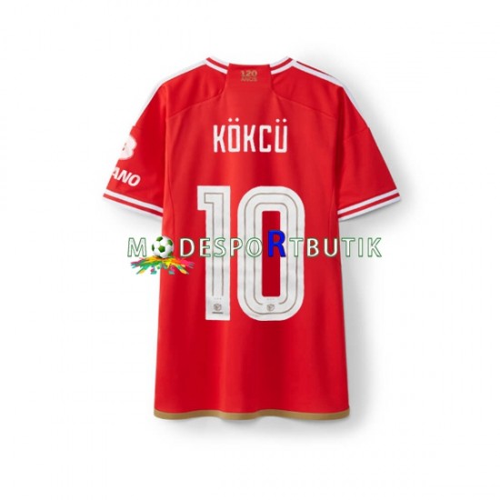 Benfica Matchtröja Orkun Kokcu 10 Hemma 2023-2024 Kortärmad ,Herr