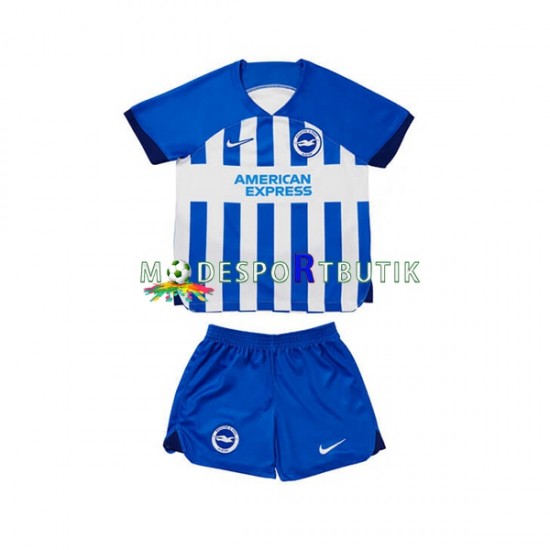 Brighton Hove Albion Matchtröja Hemma 2023-2024 Kortärmad ,Fotbollsställ Barn