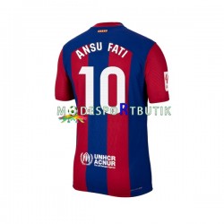 FC Barcelona Matchtröja Ansu Fati 10 Hemma 2023-2024 Kortärmad ,Herr