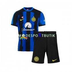 Inter Milan Matchtröja Hemma 2023-2024 Kortärmad ,Fotbollsställ Barn