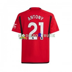 Manchester United Matchtröja Antony Matheus 21 Hemma 2023-2024 Kortärmad ,Herr