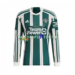 Manchester United Matchtröja Borta 2023-2024 Långärmad ,Herr