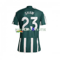Manchester United Matchtröja Luke Shaw 23 Borta 2023-2024 Kortärmad ,Herr