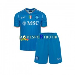 SSC Napoli Matchtröja Hemma 2023-2024 Kortärmad ,Fotbollsställ Barn
