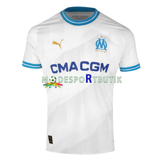 Olympique de Marseille Matchtröja Hemma 2023-2024 Kortärmad ,Herr