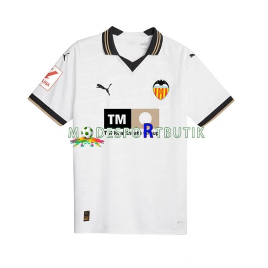 Valencia CF Matchtröja Hemma 2023-2024 Kortärmad ,Herr