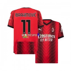 AC Milan Matchtröja Ibrahimovic 11 Hemma 2023-2024 Kortärmad ,Herr