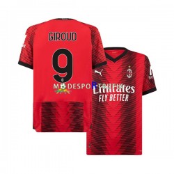 AC Milan Matchtröja Olivier Giroud 9 Hemma 2023-2024 Kortärmad ,Herr